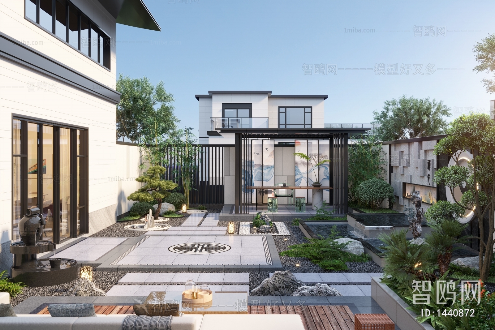 New Chinese Style Courtyard/landscape