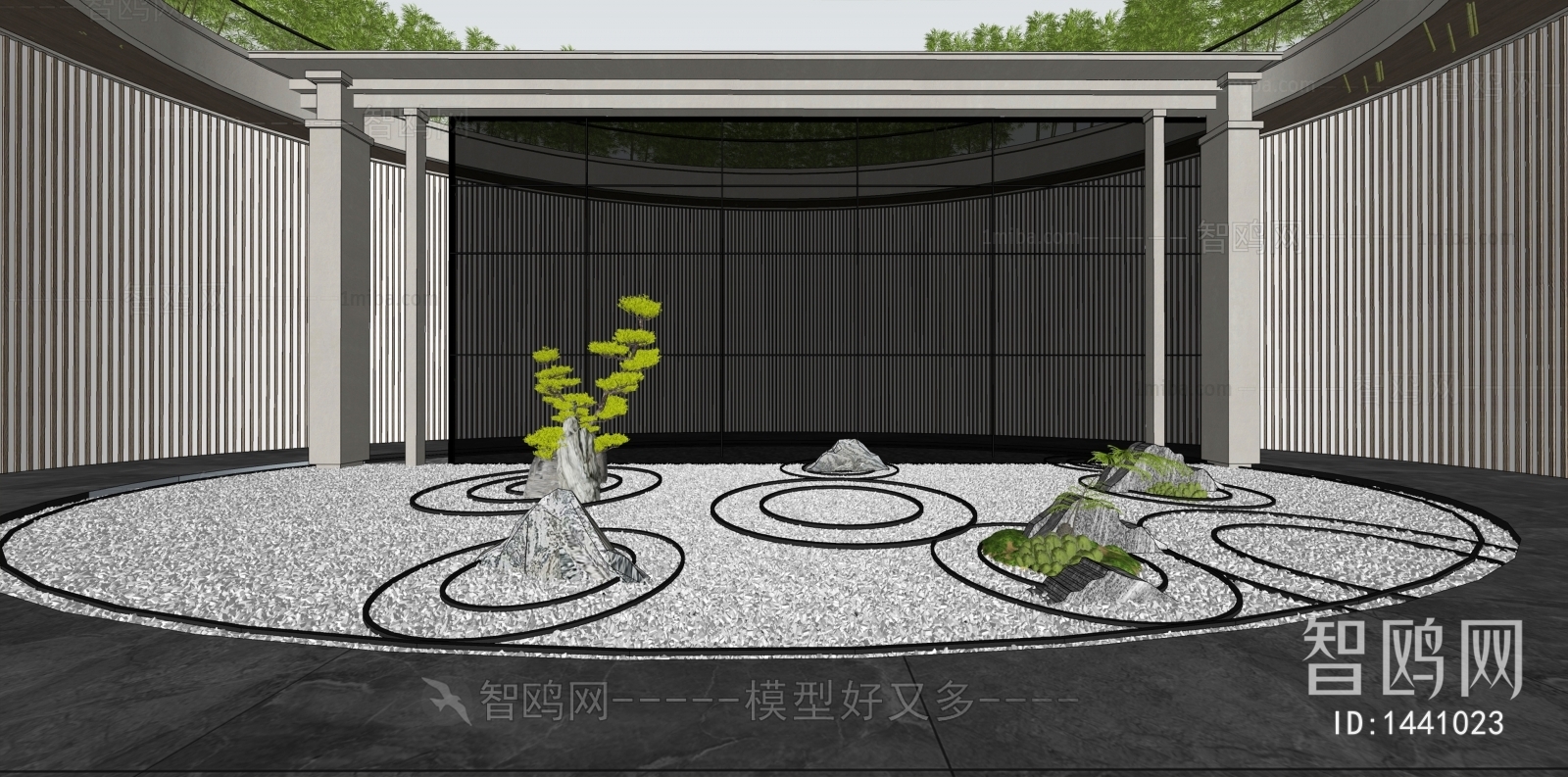 New Chinese Style Courtyard/landscape