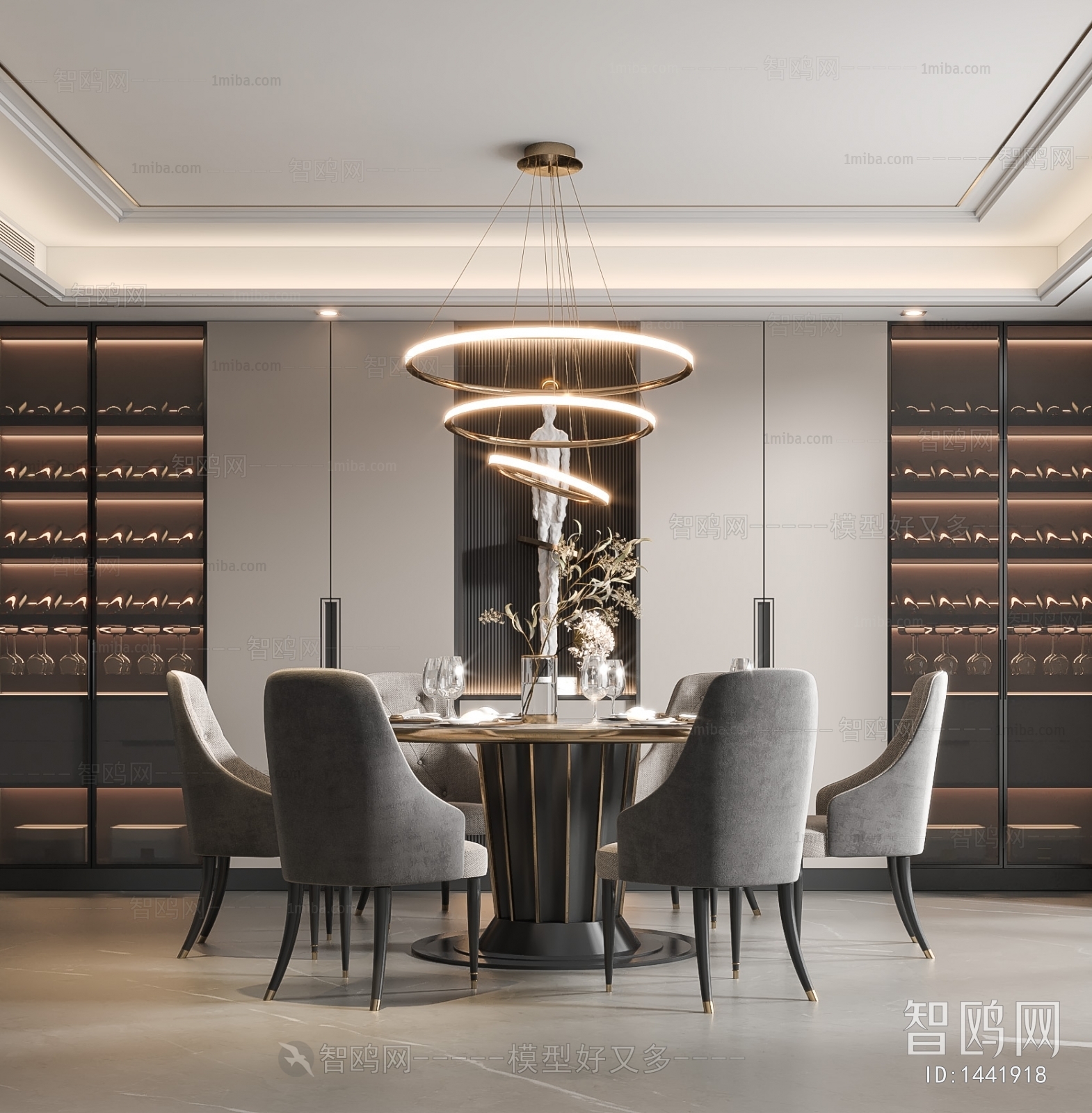 New Chinese Style Dining Room