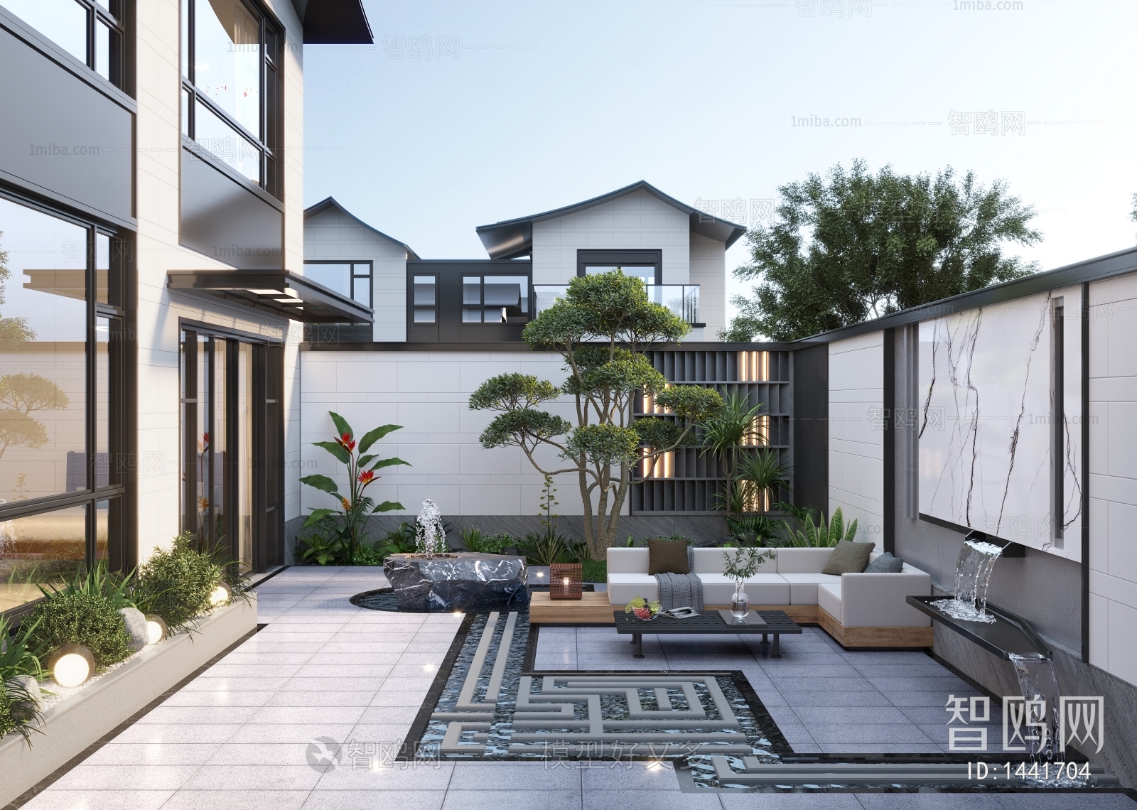 New Chinese Style Courtyard/landscape