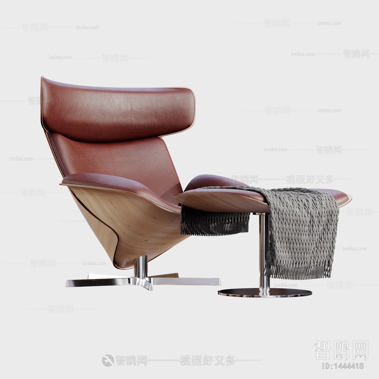 现代皮革躺椅