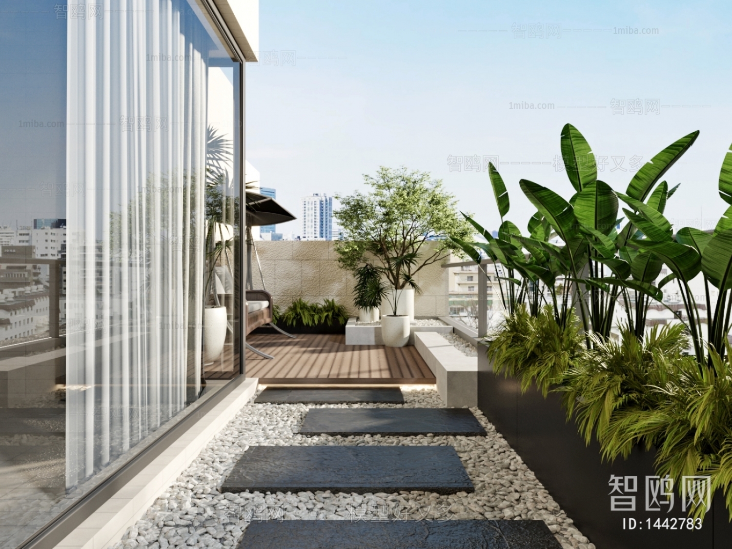 Modern Courtyard/landscape