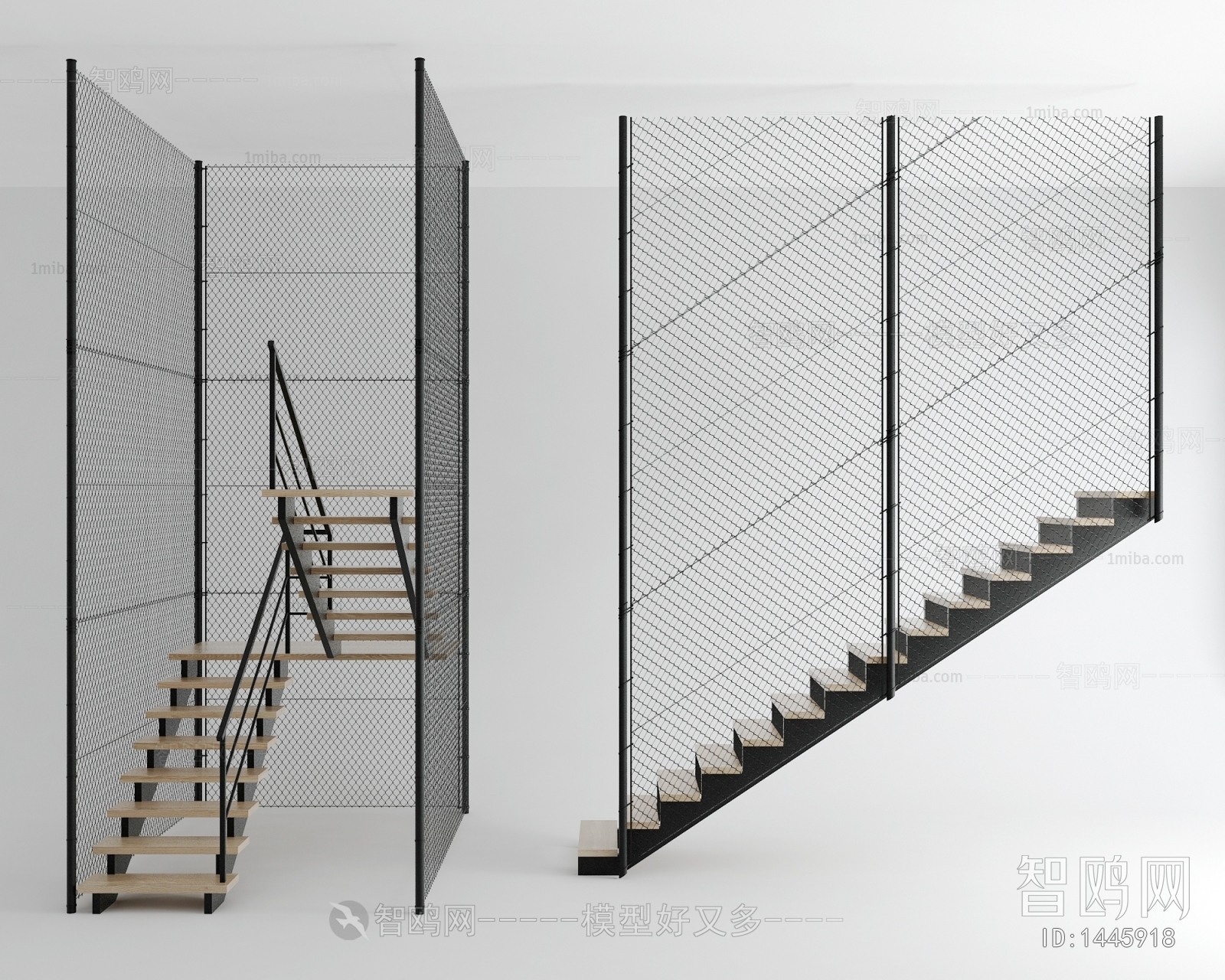 Industrial Style Stair Balustrade/elevator