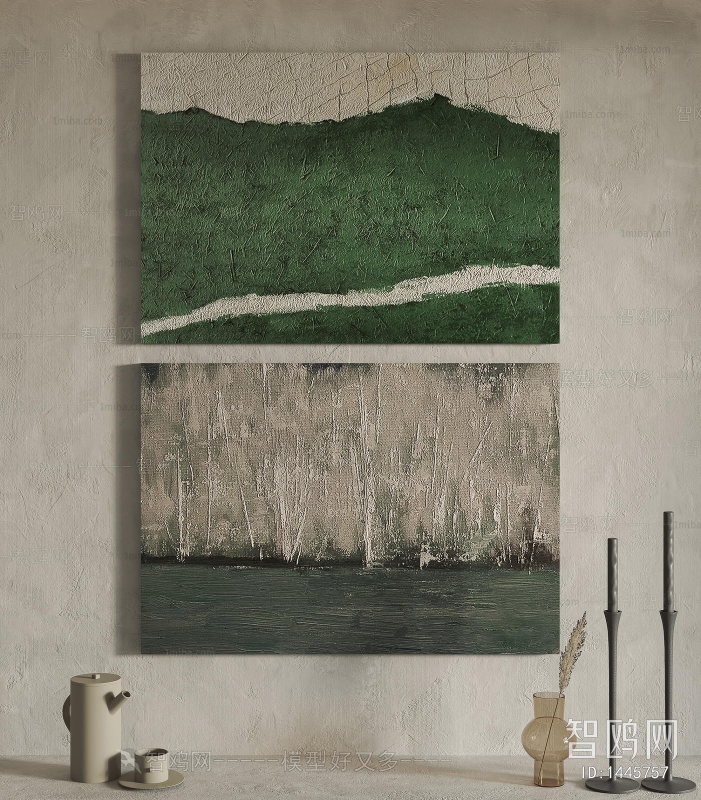 Modern Wabi-sabi Style Painting