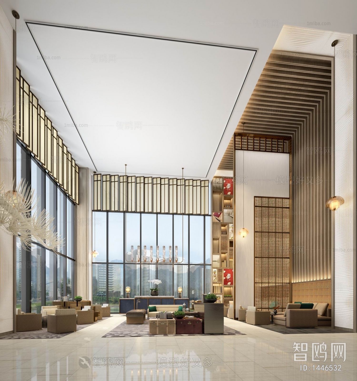 New Chinese Style Lobby Hall