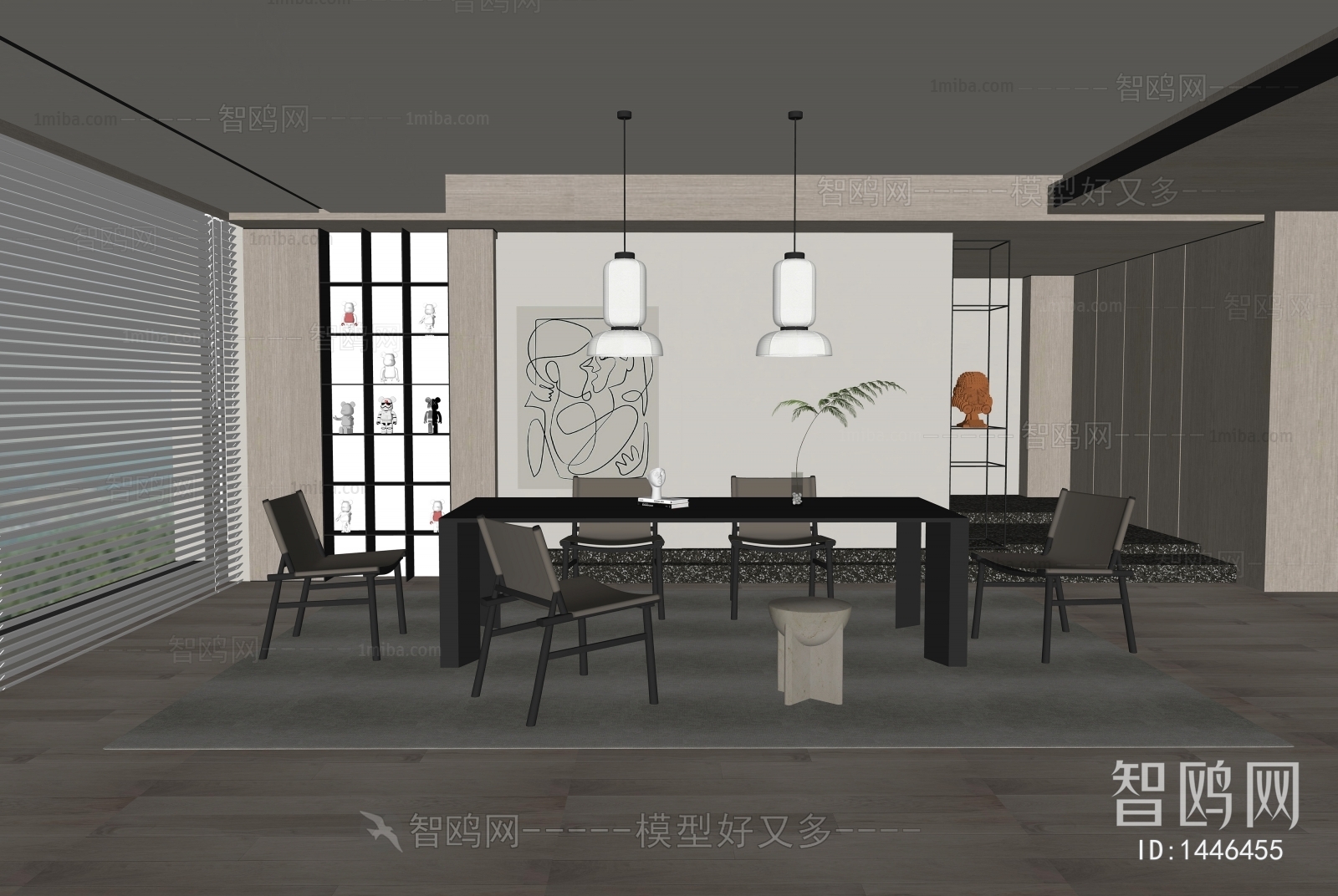 Modern Wabi-sabi Style Dining Room