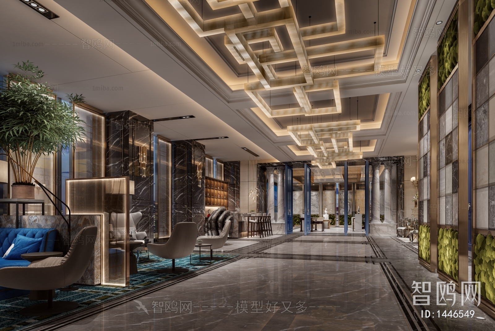 New Chinese Style Lobby Hall