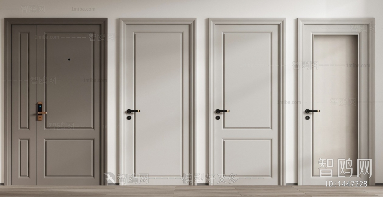 Nordic Style Single Door
