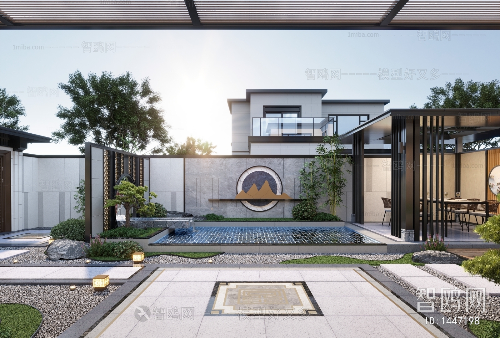 New Chinese Style Courtyard/landscape