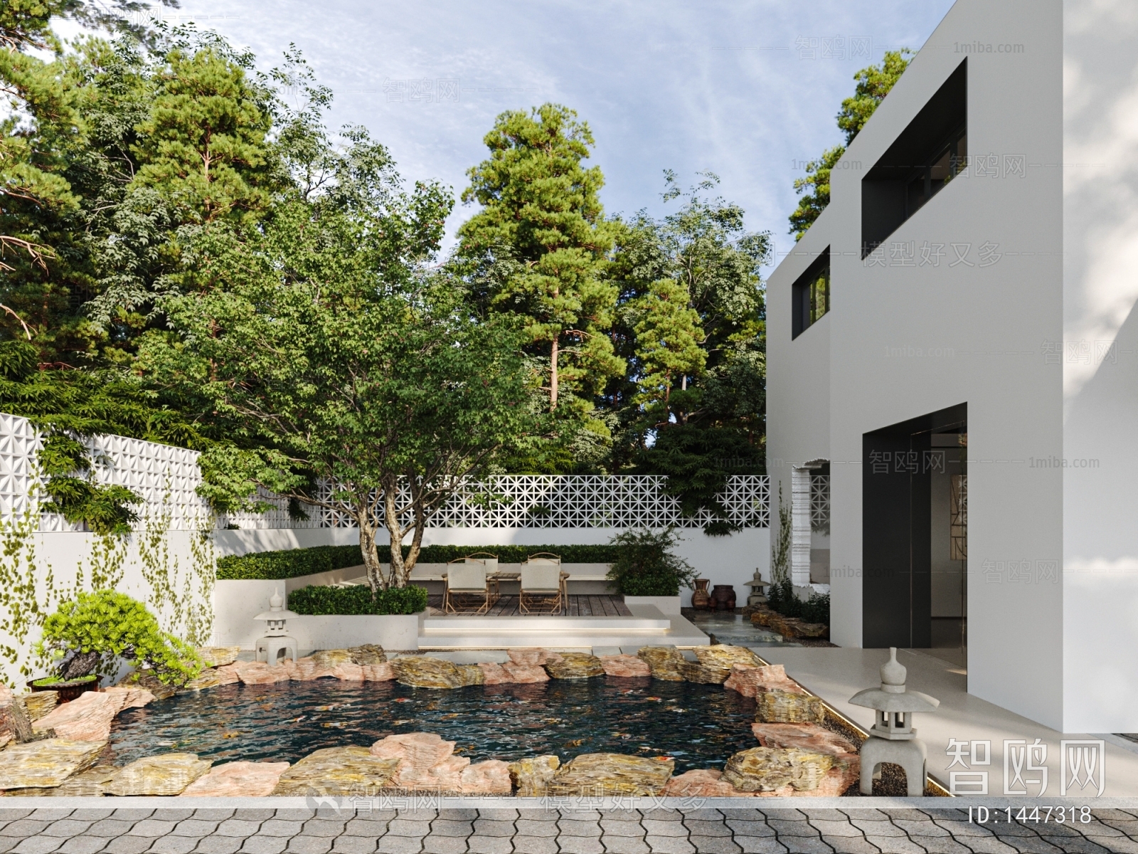 Modern Courtyard/landscape