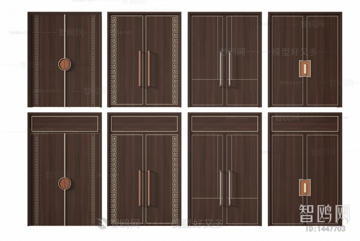 New Chinese Style Double Door