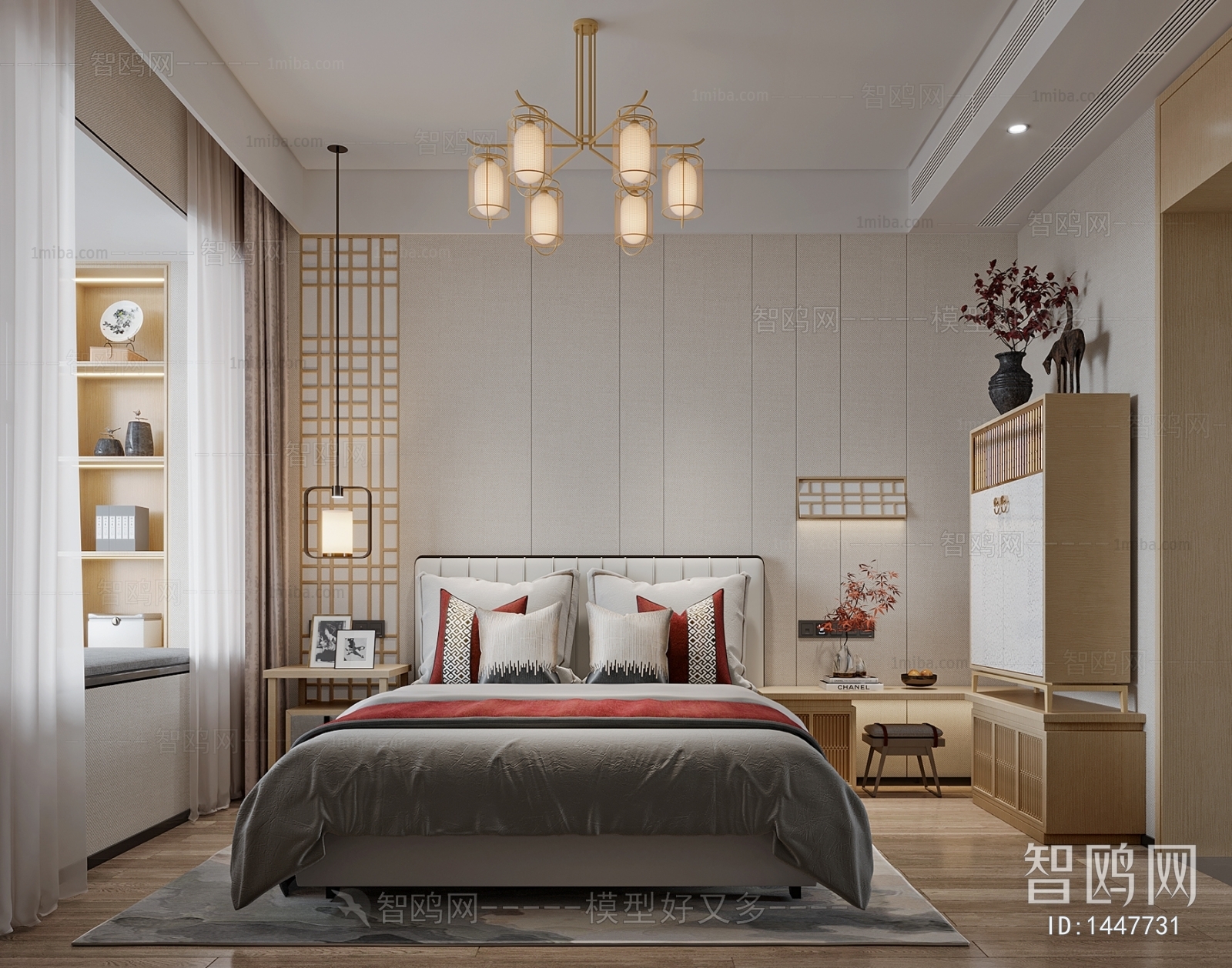 New Chinese Style Bedroom