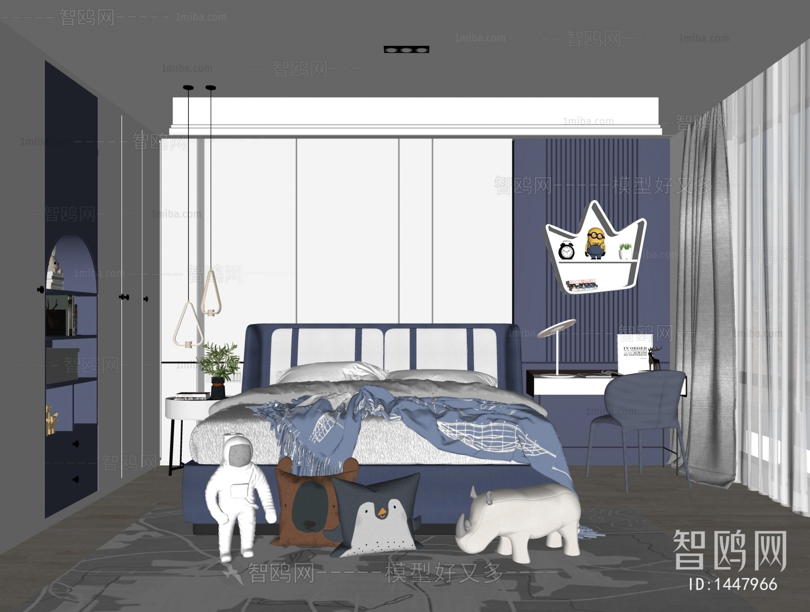 Modern Boy's Room And Son's Room