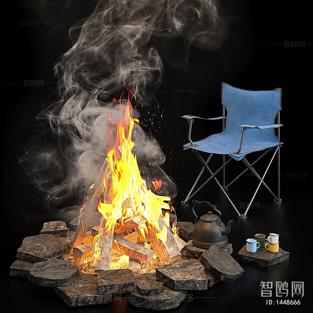 现代户外露营篝火椅子