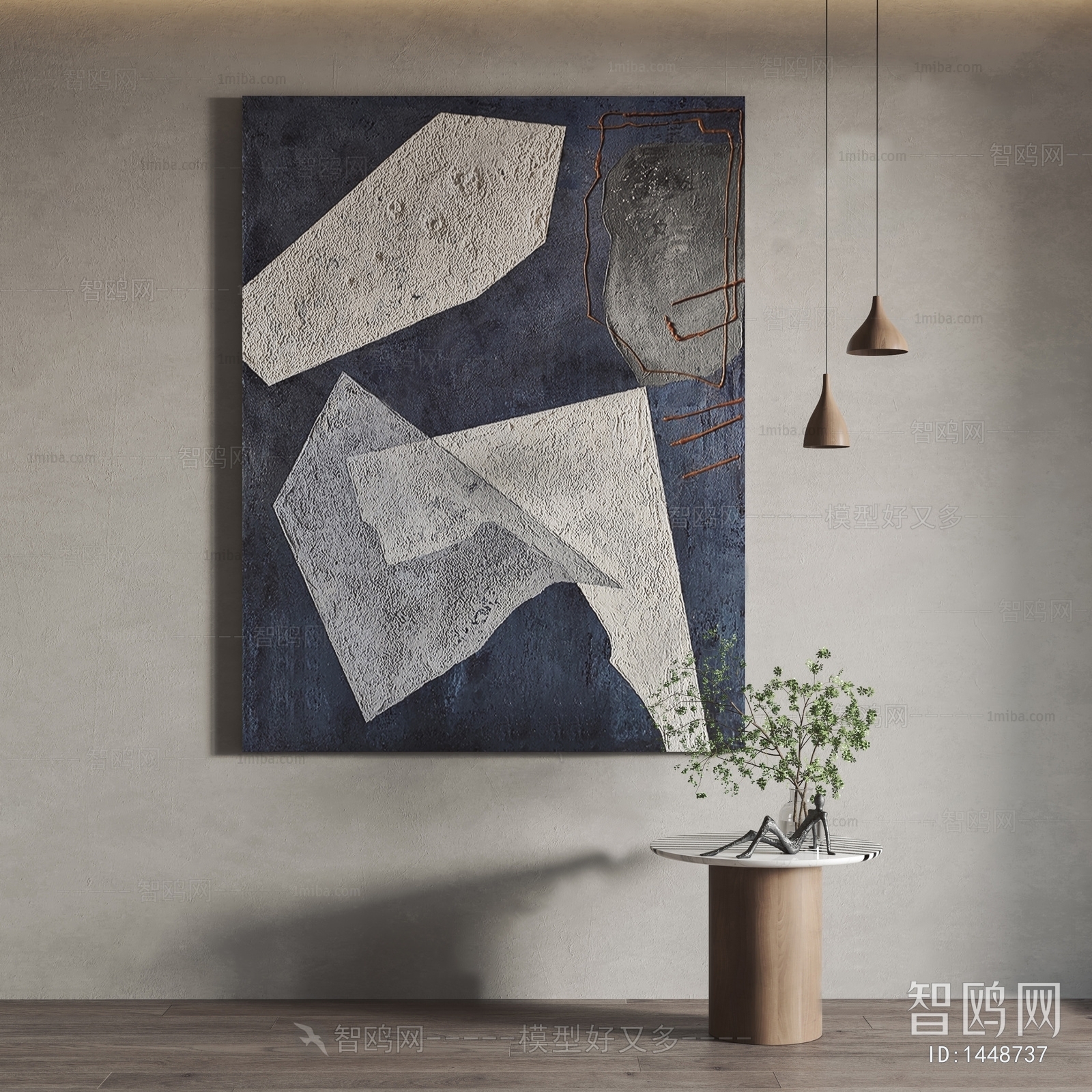 Modern Wabi-sabi Style Painting