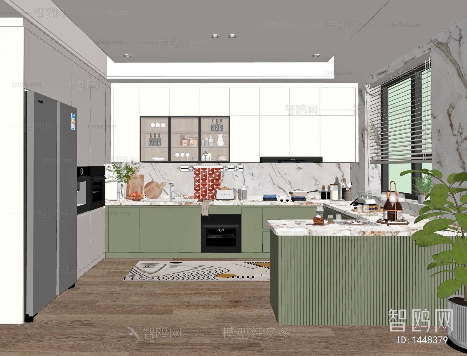 Nordic Style Open Kitchen