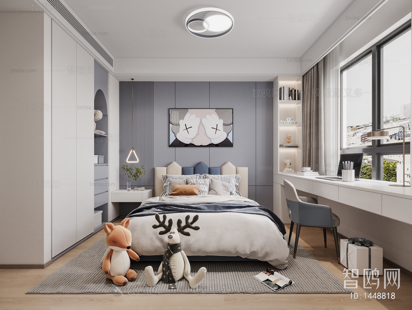 Modern Boy's Room And Son's Room