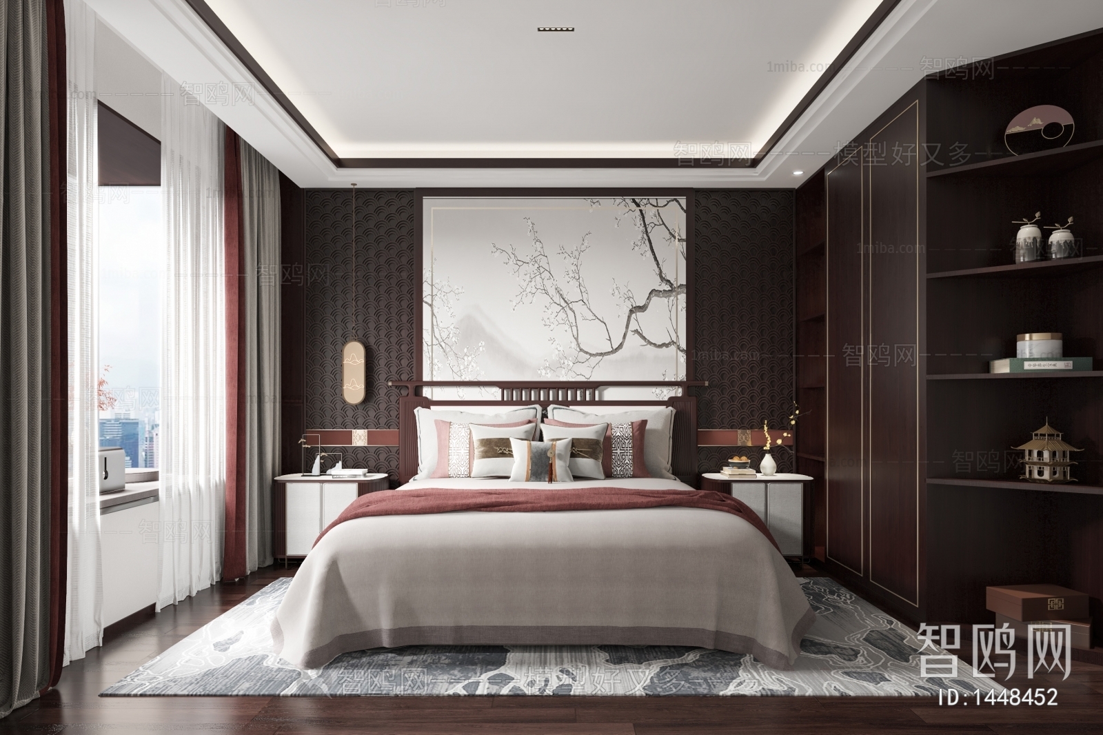 New Chinese Style Bedroom