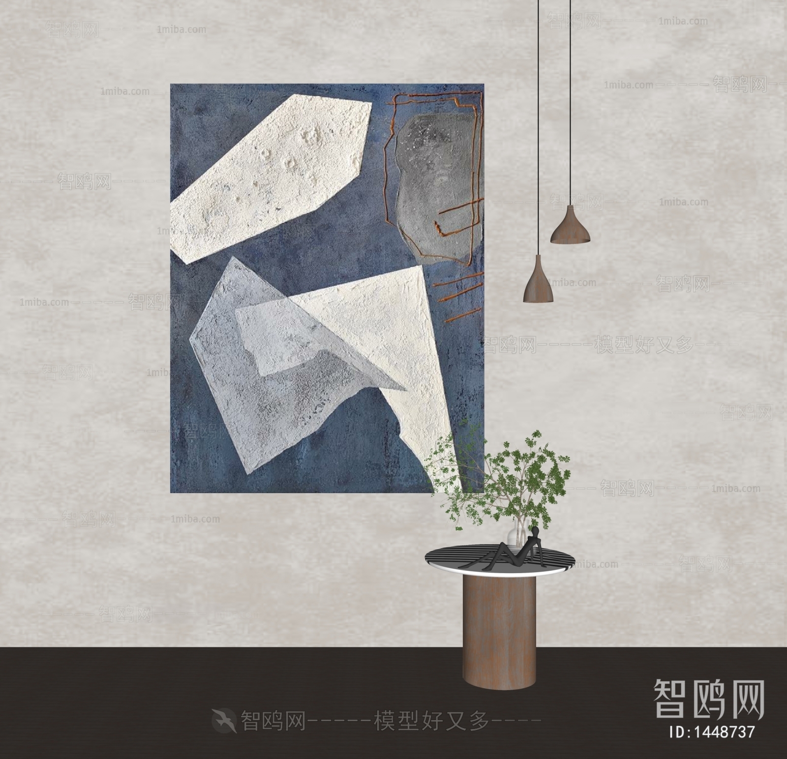 Modern Wabi-sabi Style Painting