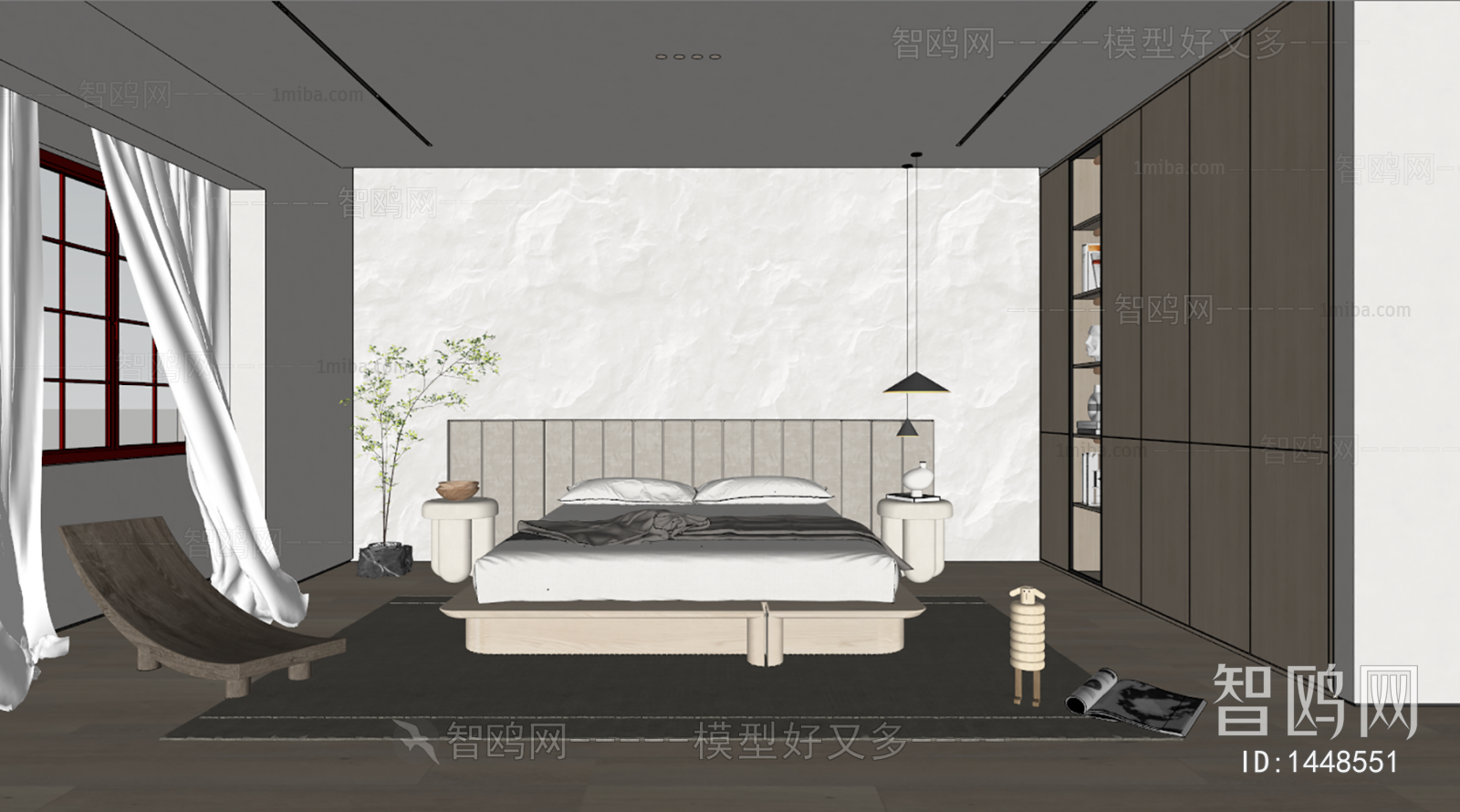 Modern Wabi-sabi Style Bedroom