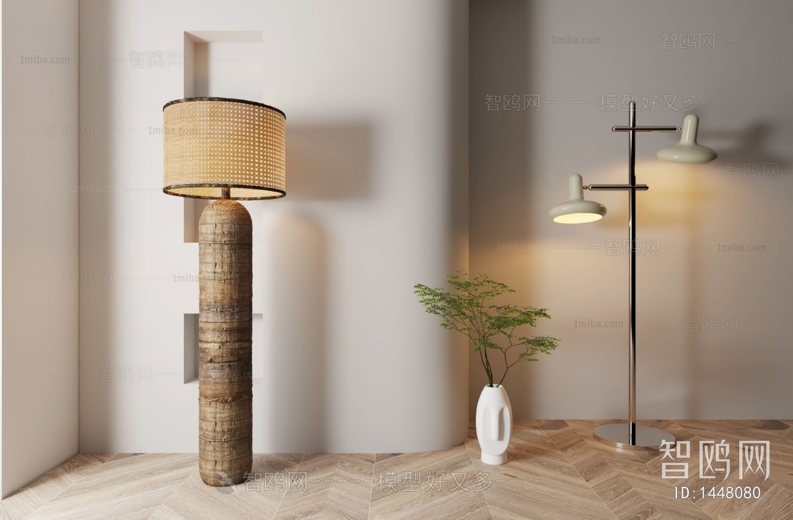 Wabi-sabi Style Floor Lamp