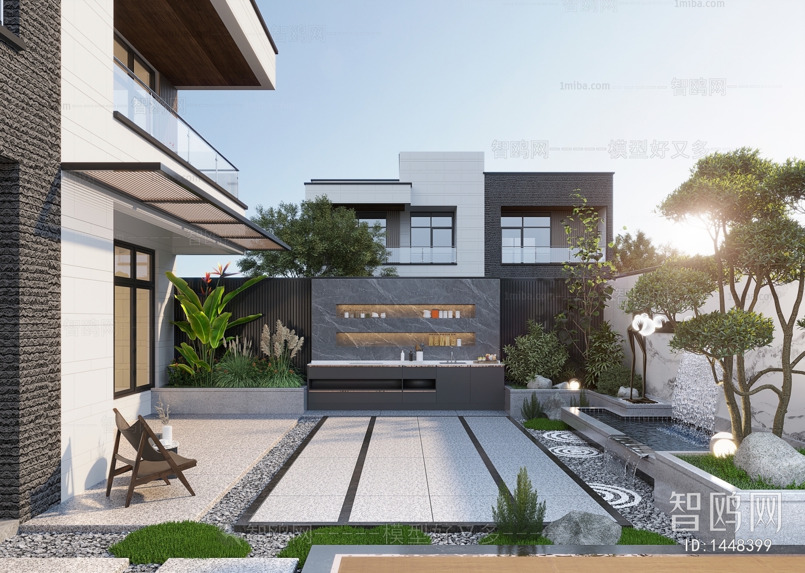 Modern Courtyard/landscape