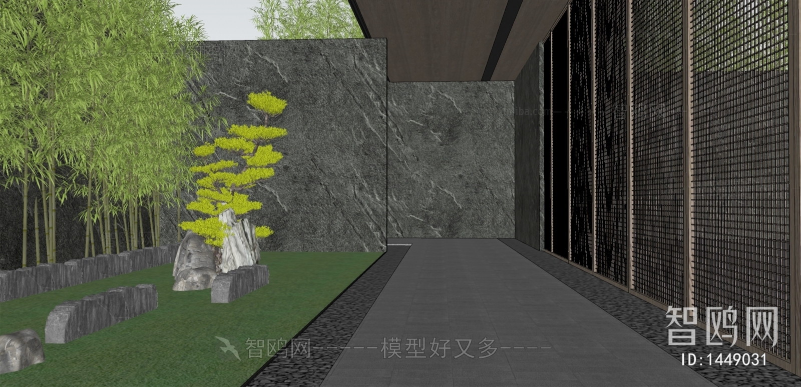 Modern New Chinese Style Courtyard/landscape