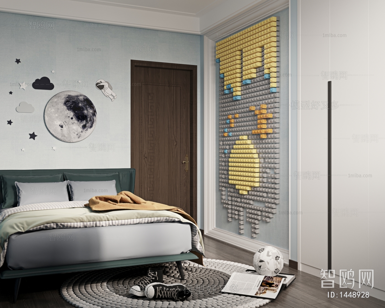 Modern Boy's Room And Son's Room