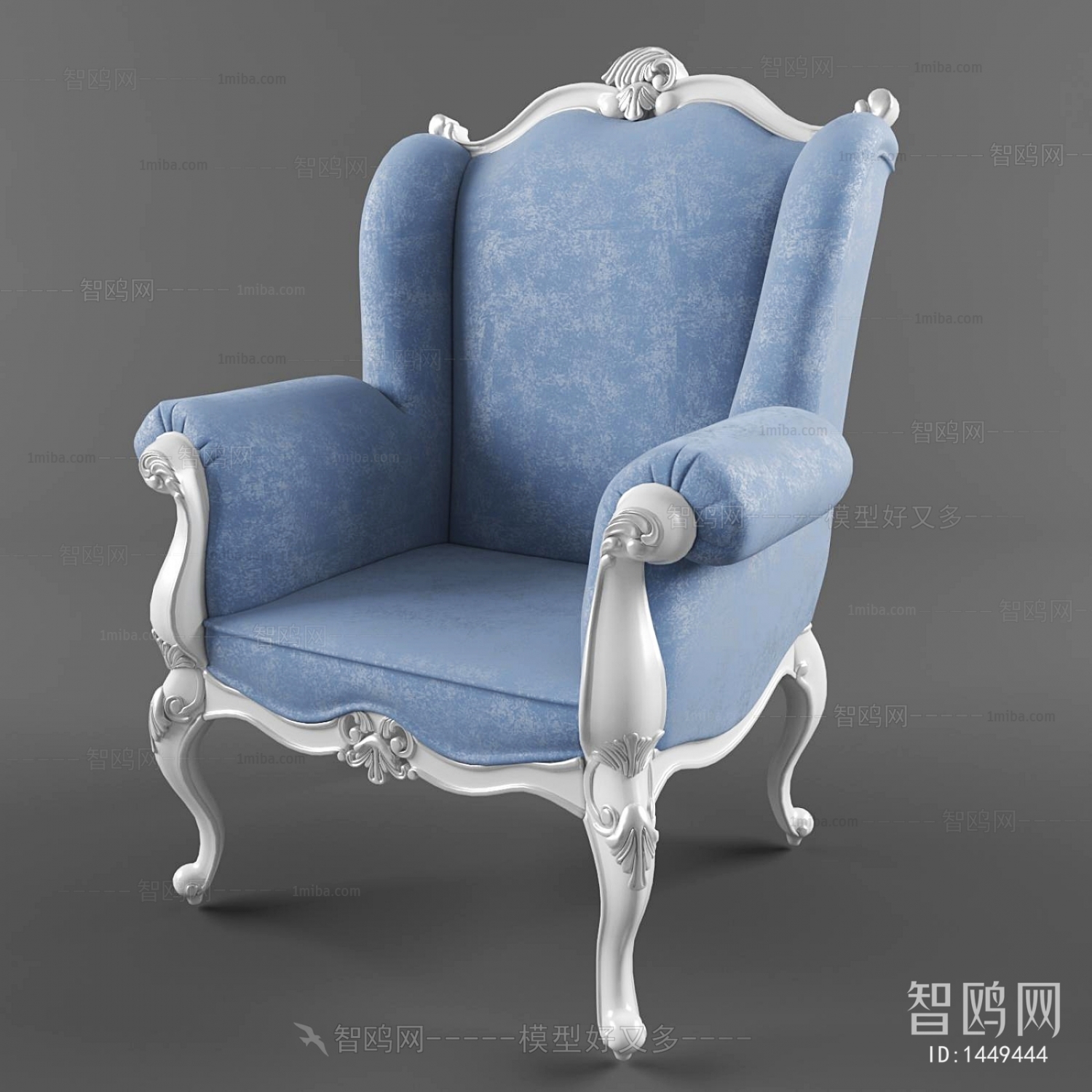 European Style Classical Style Single Sofa