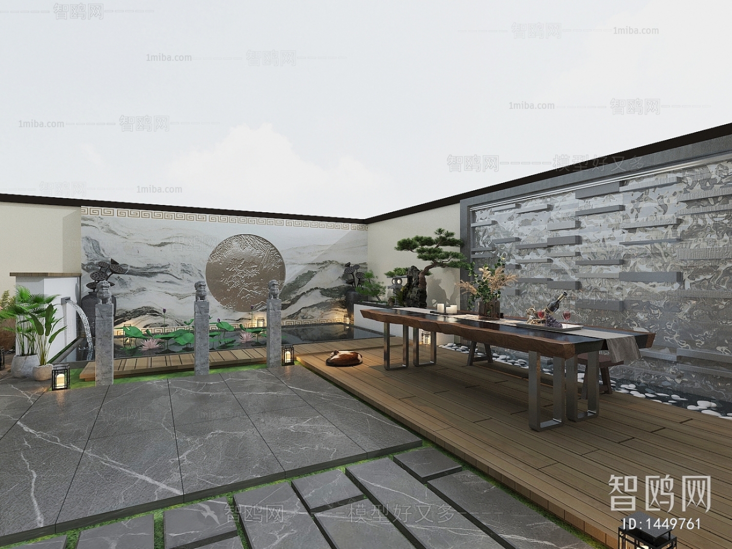 New Chinese Style Courtyard/landscape