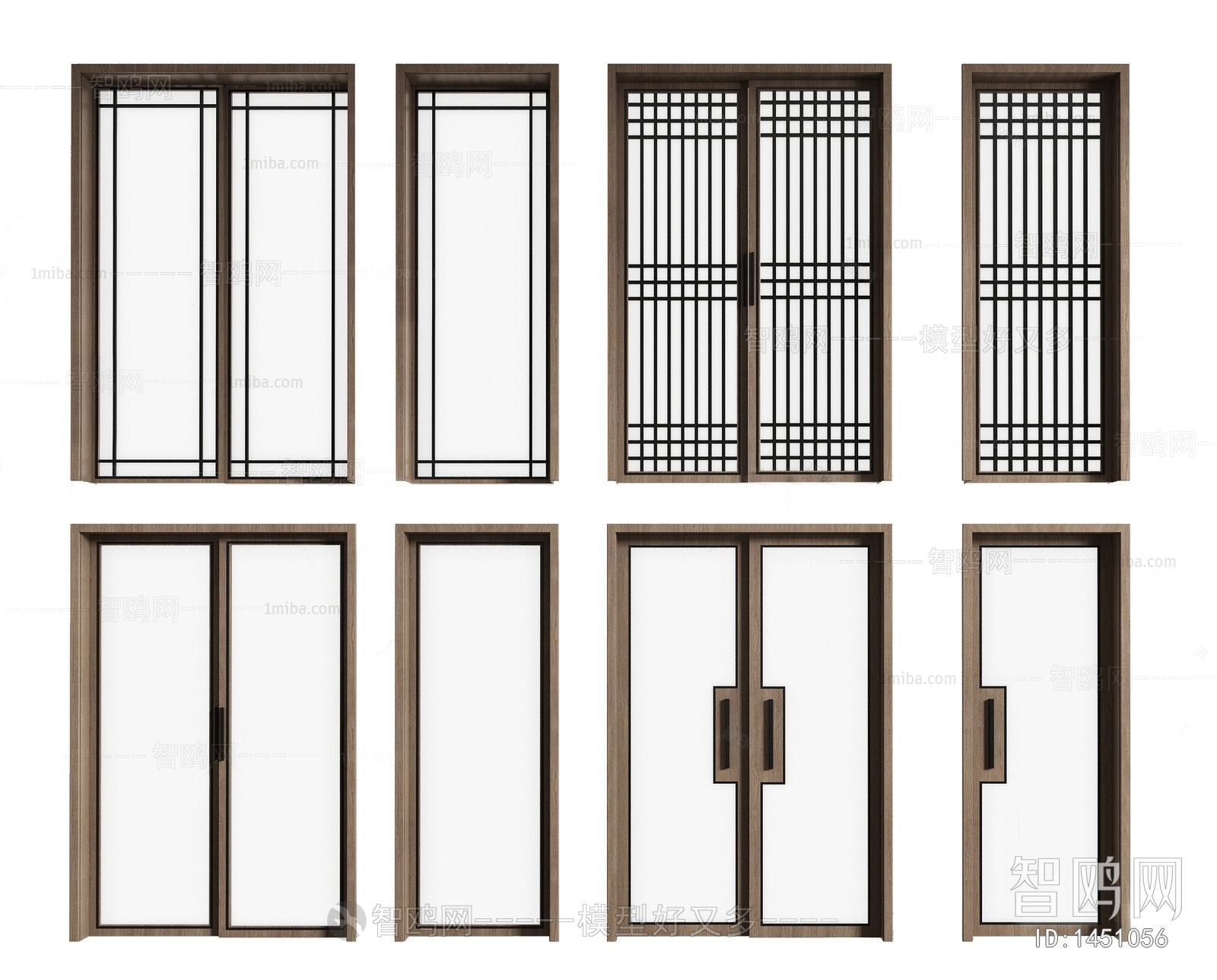 New Chinese Style Sliding Door