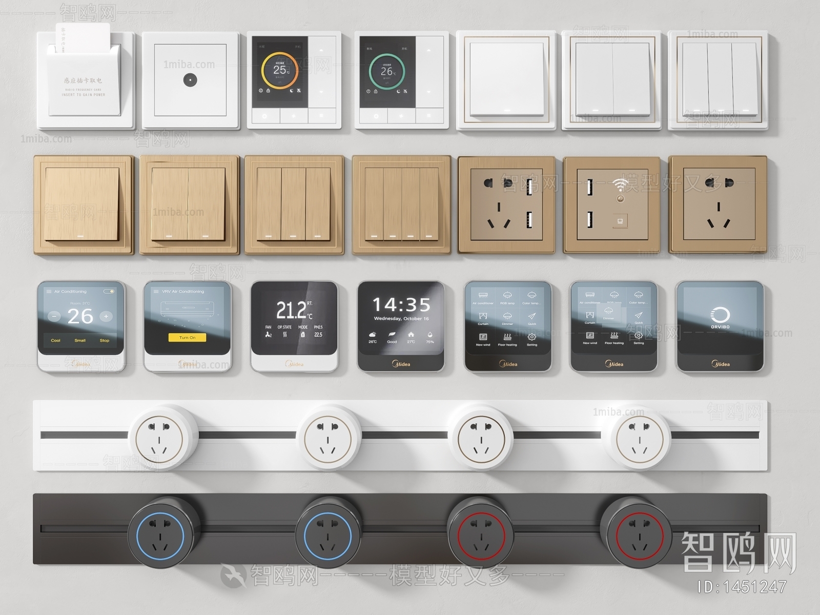 Modern Switch Socket Panel