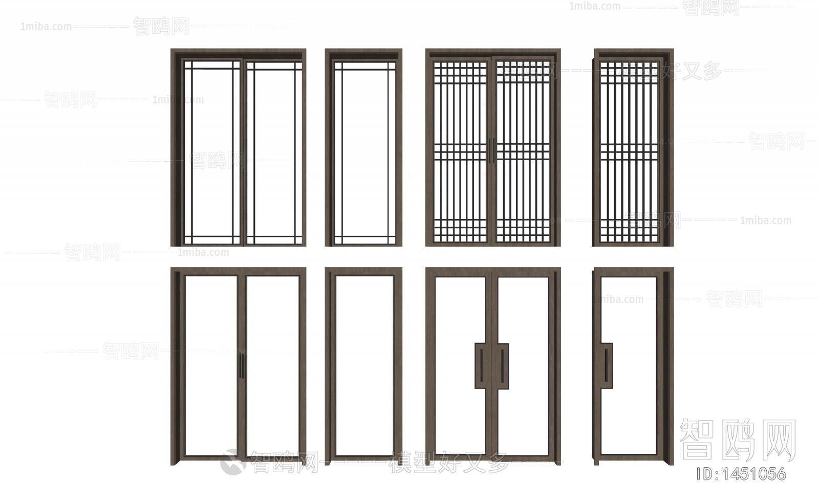 New Chinese Style Sliding Door