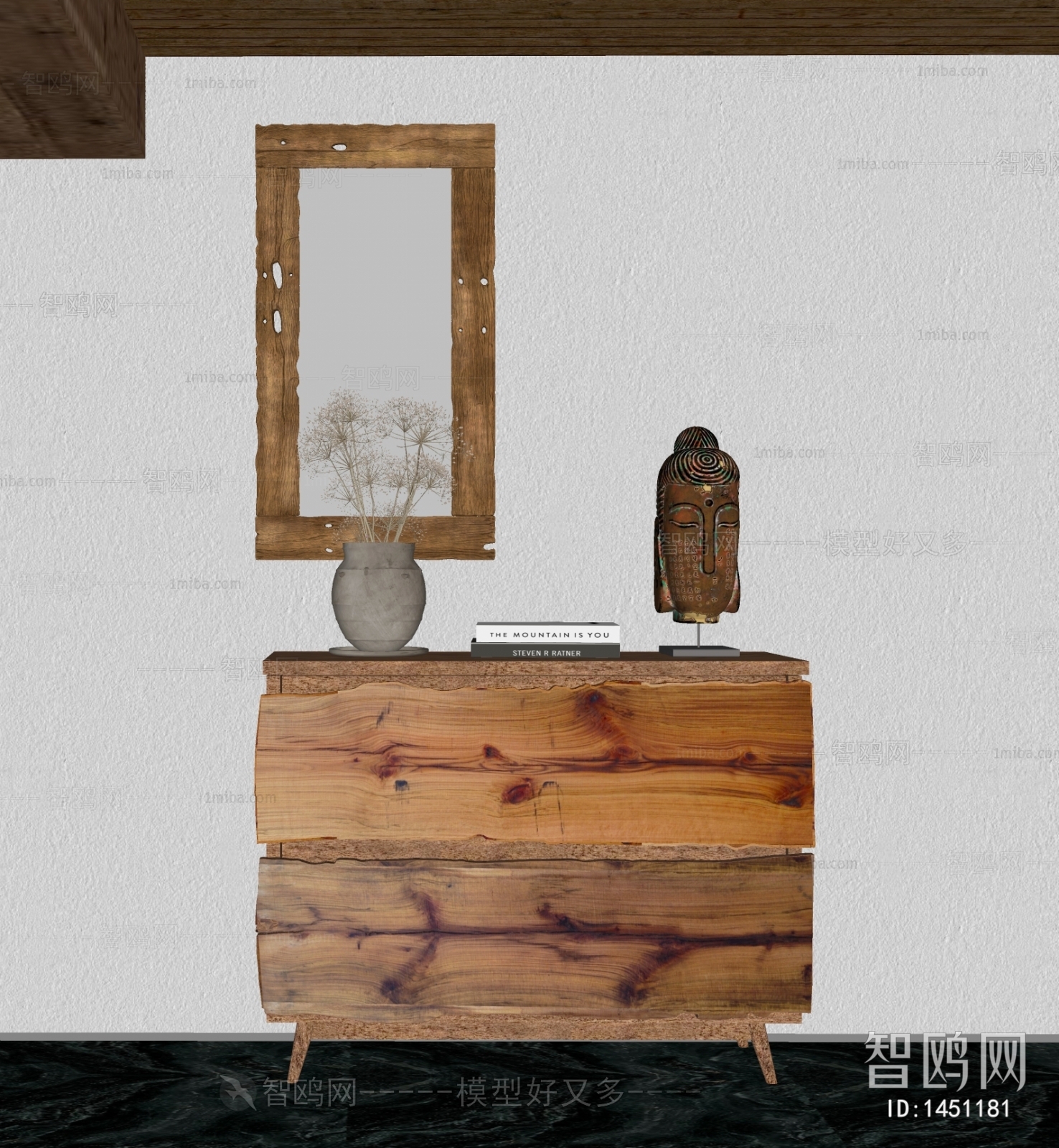 Wabi-sabi Style Entrance Cabinet