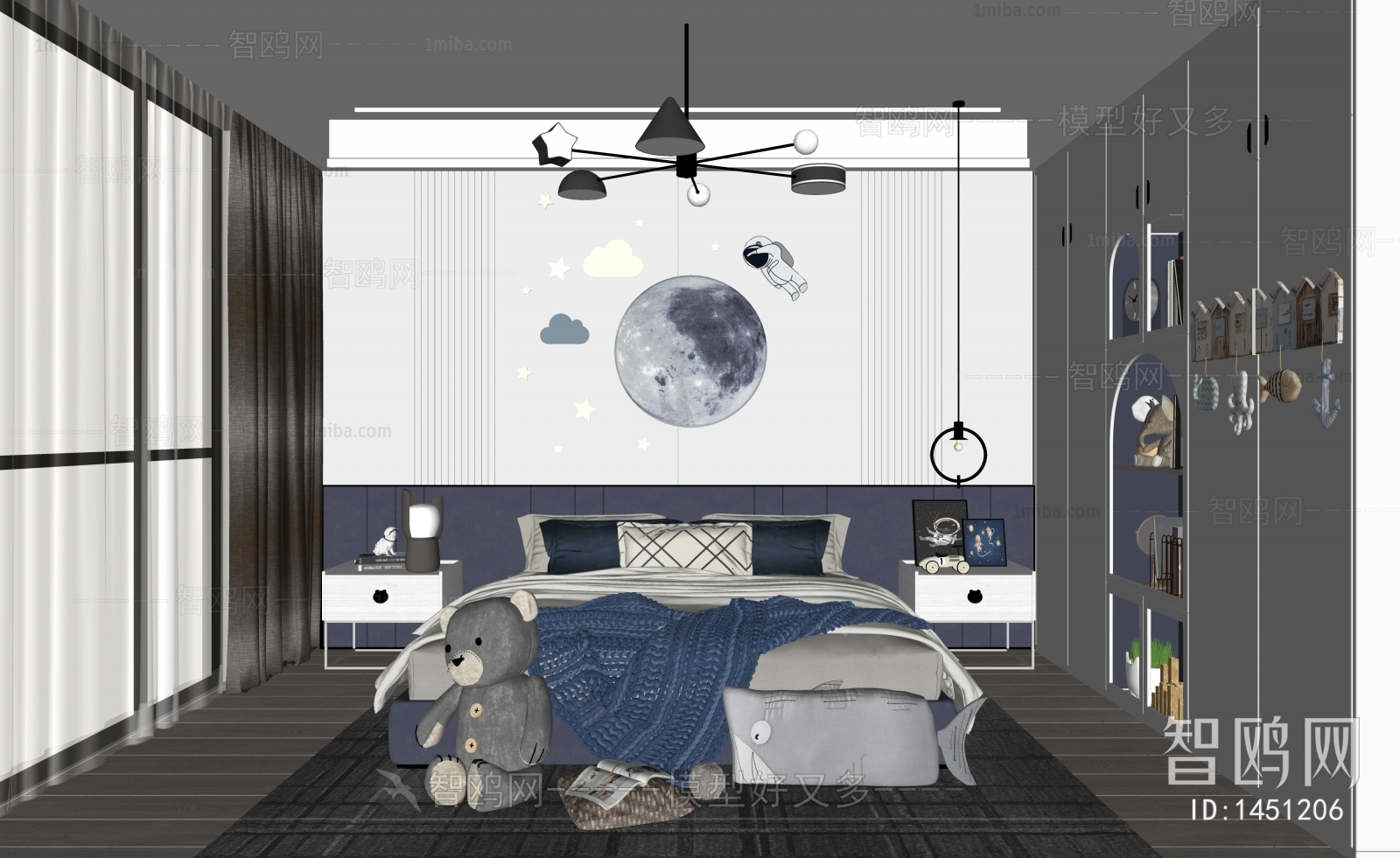 Modern Boy's Room And Son's Room