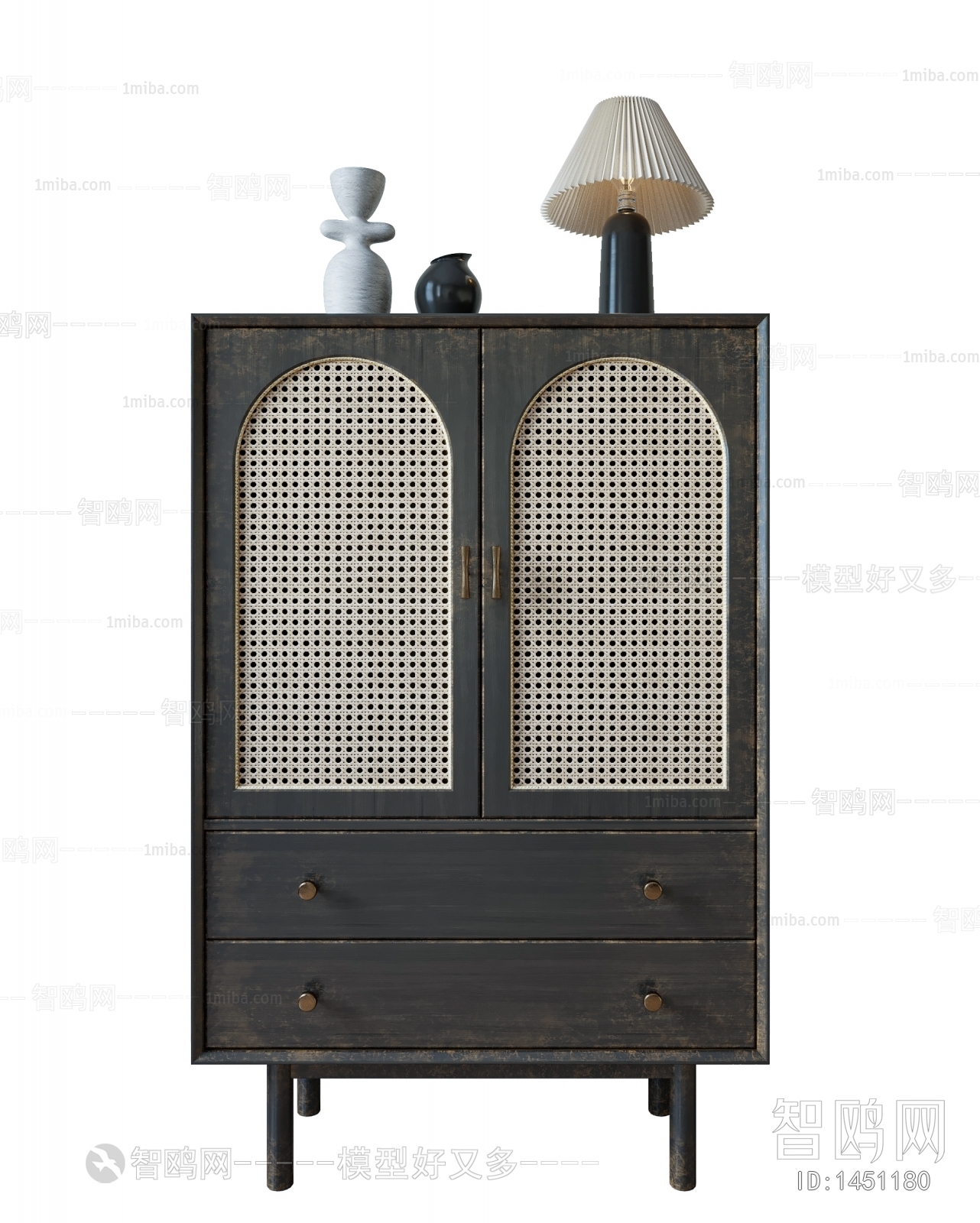 Wabi-sabi Style Side Cabinet