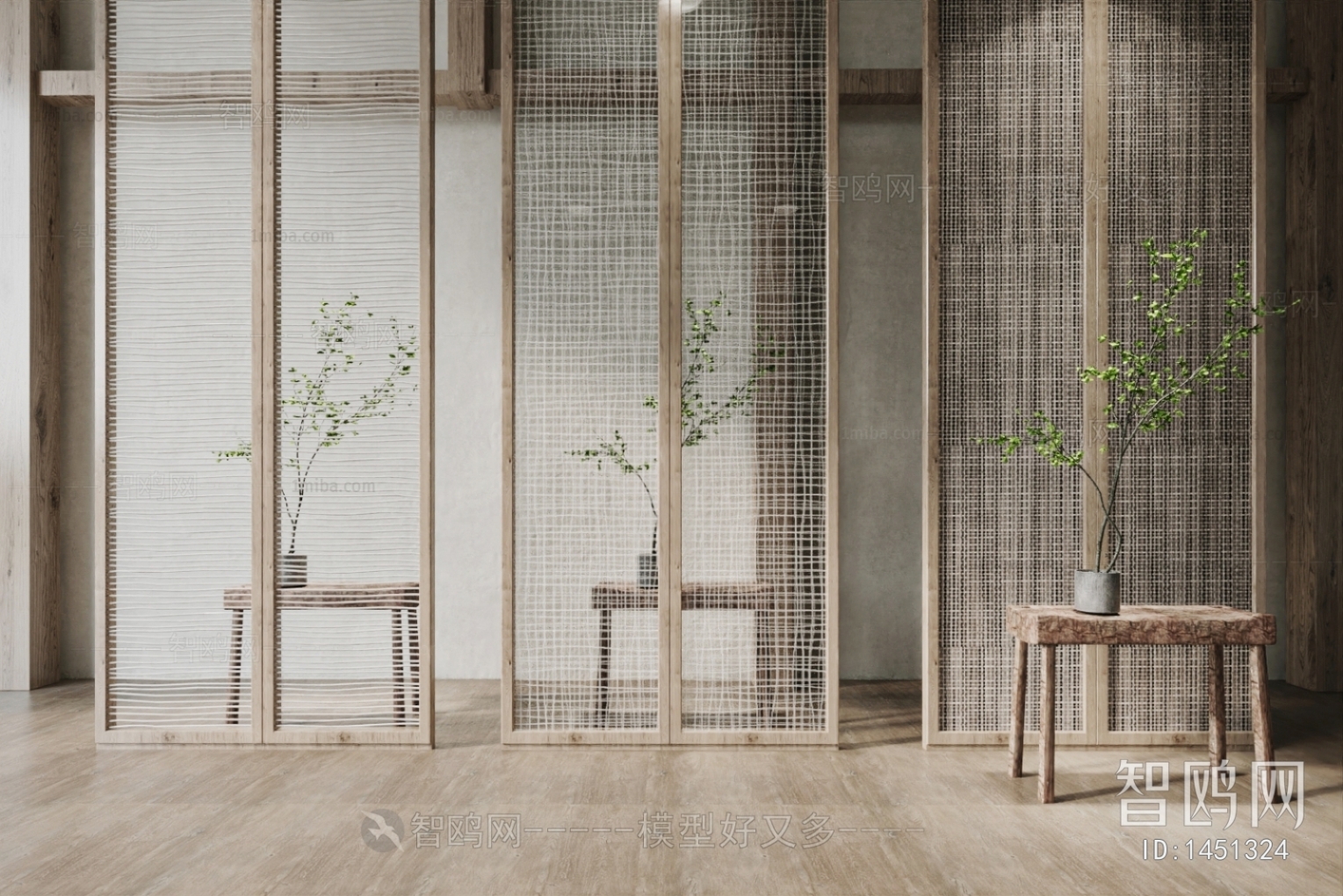 Wabi-sabi Style Partition