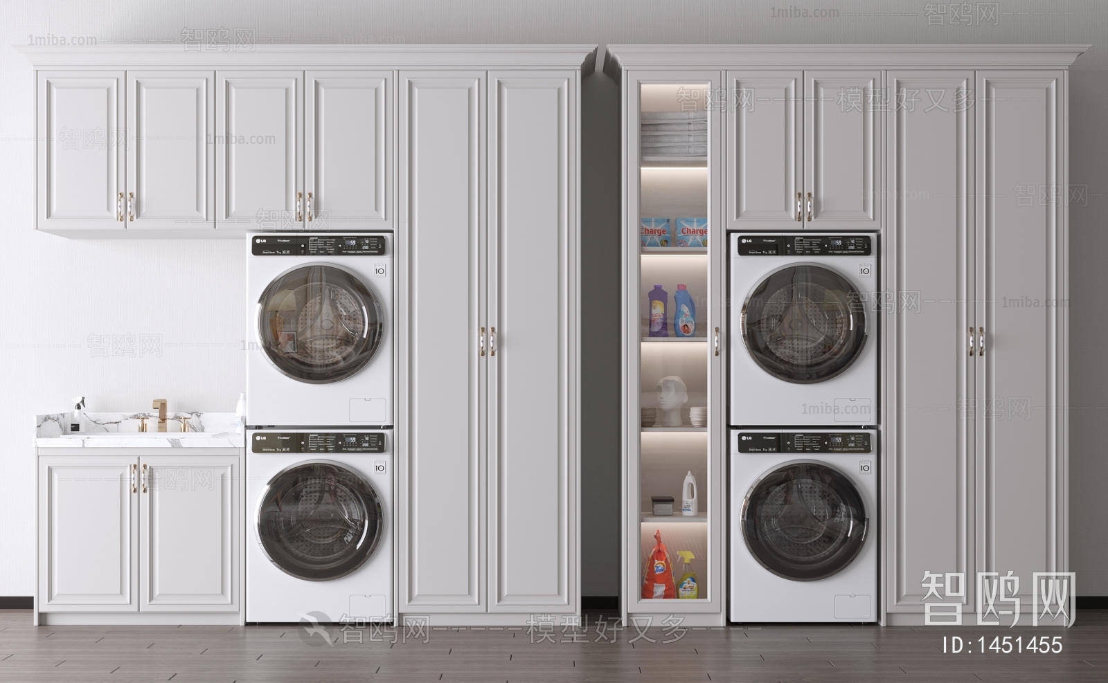 American Style Laundry Cabinet
