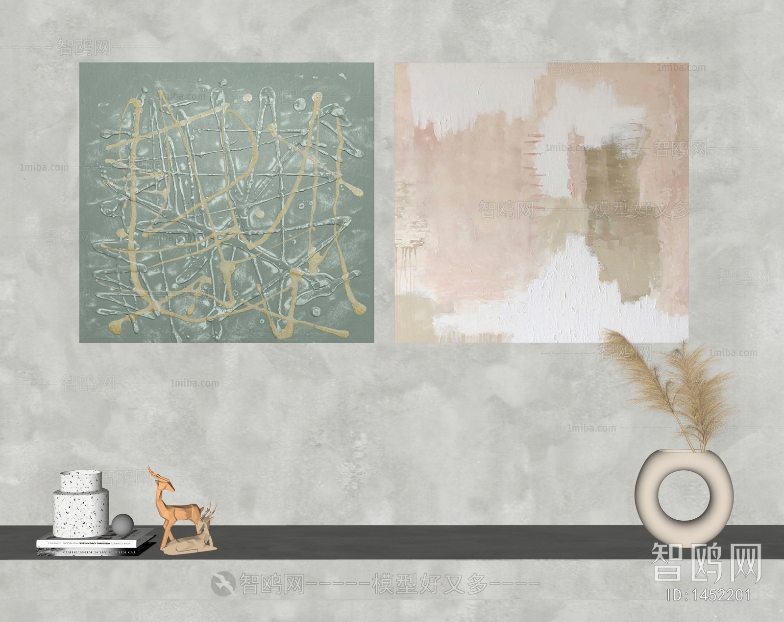 Modern Wabi-sabi Style Painting