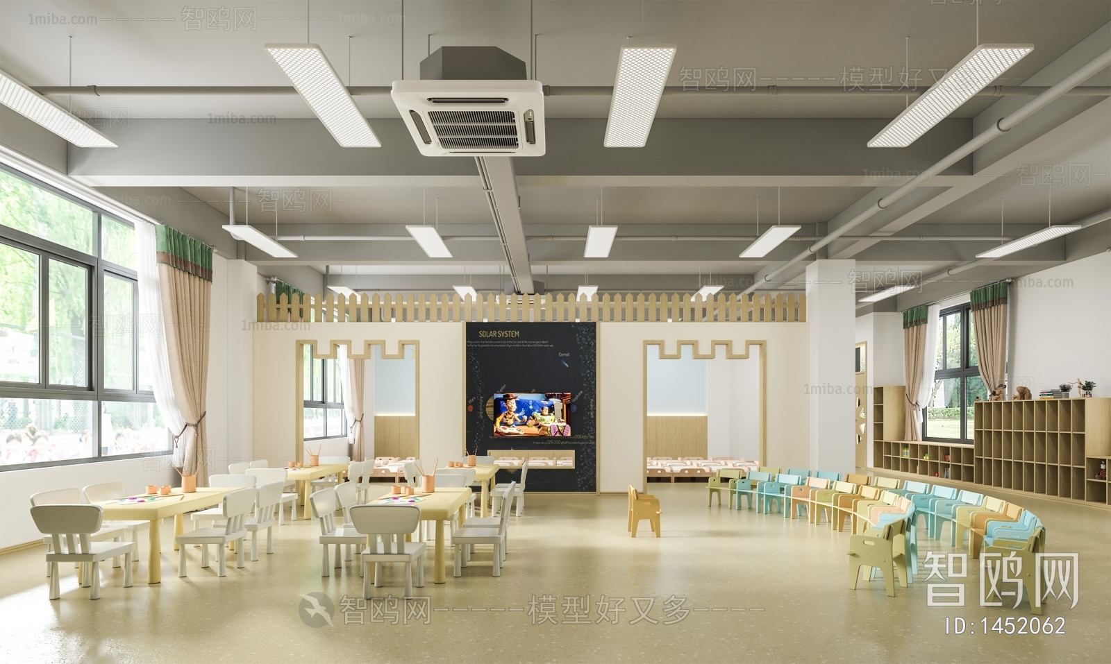 现代幼儿园活动室