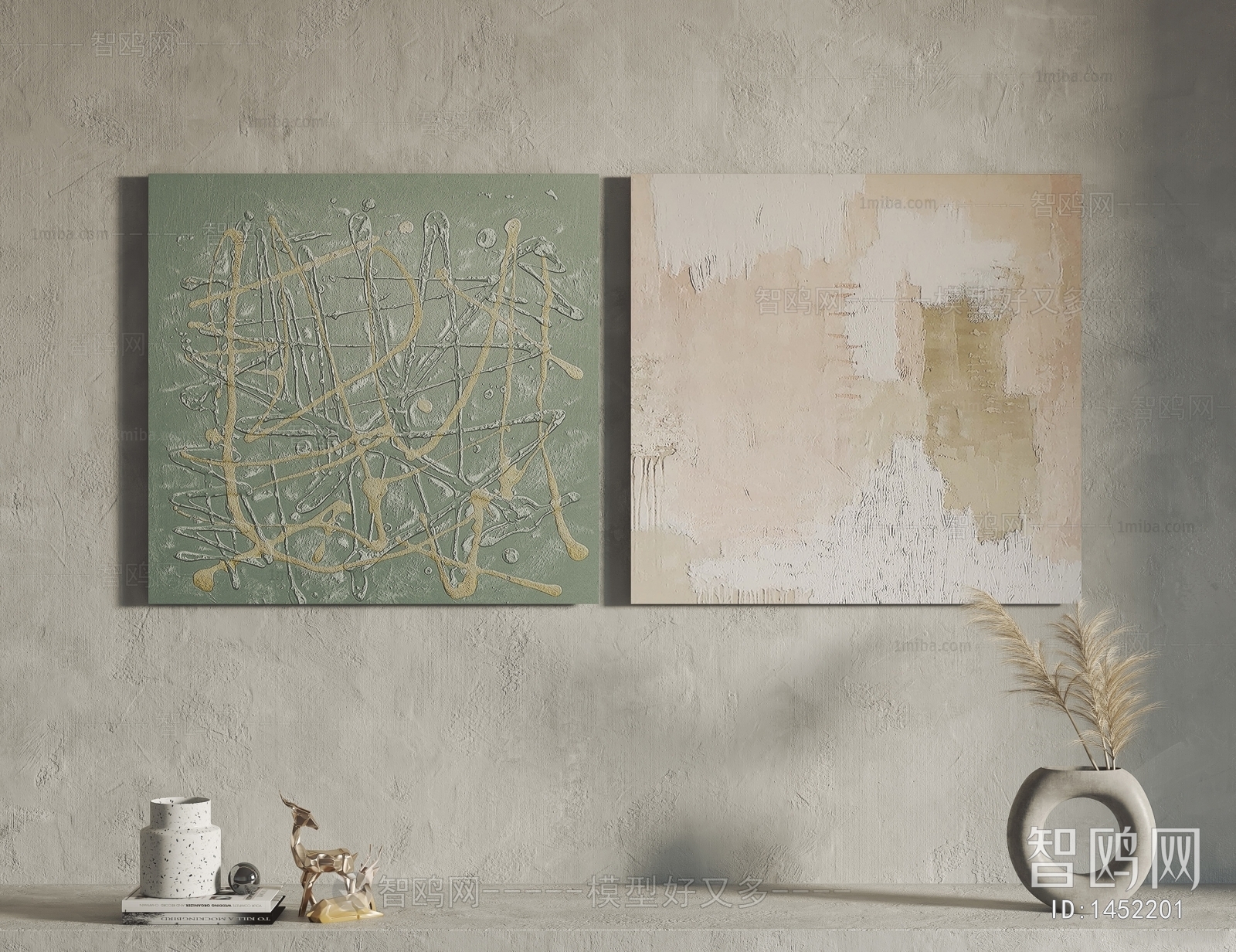 Modern Wabi-sabi Style Painting