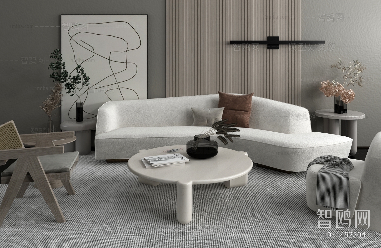 Wabi-sabi Style Sofa Combination