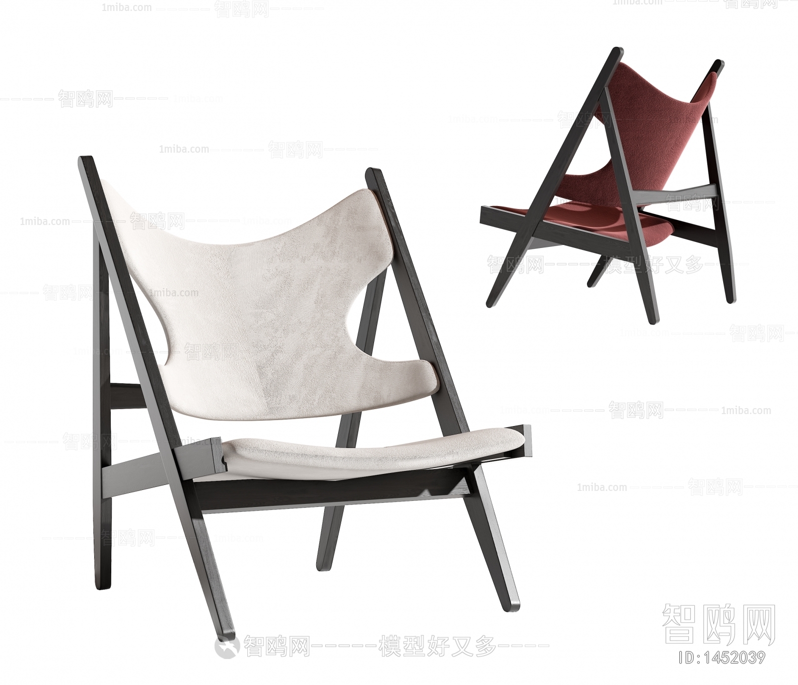 Modern Wabi-sabi Style Lounge Chair