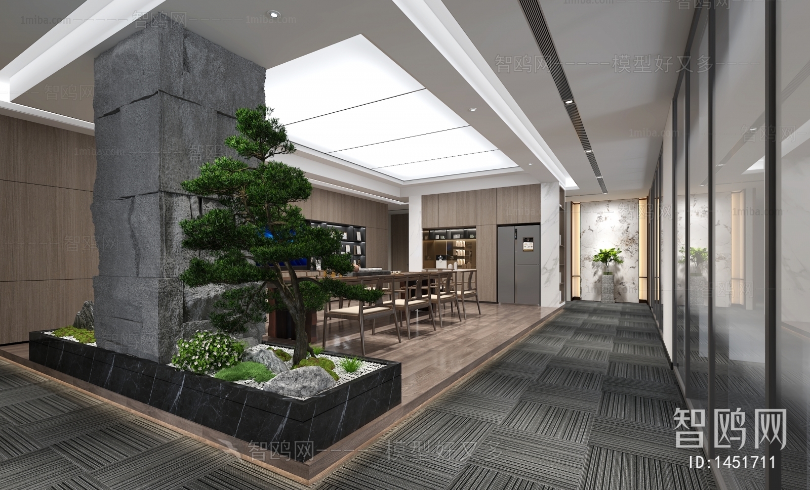 Modern New Chinese Style Office Tea Room
