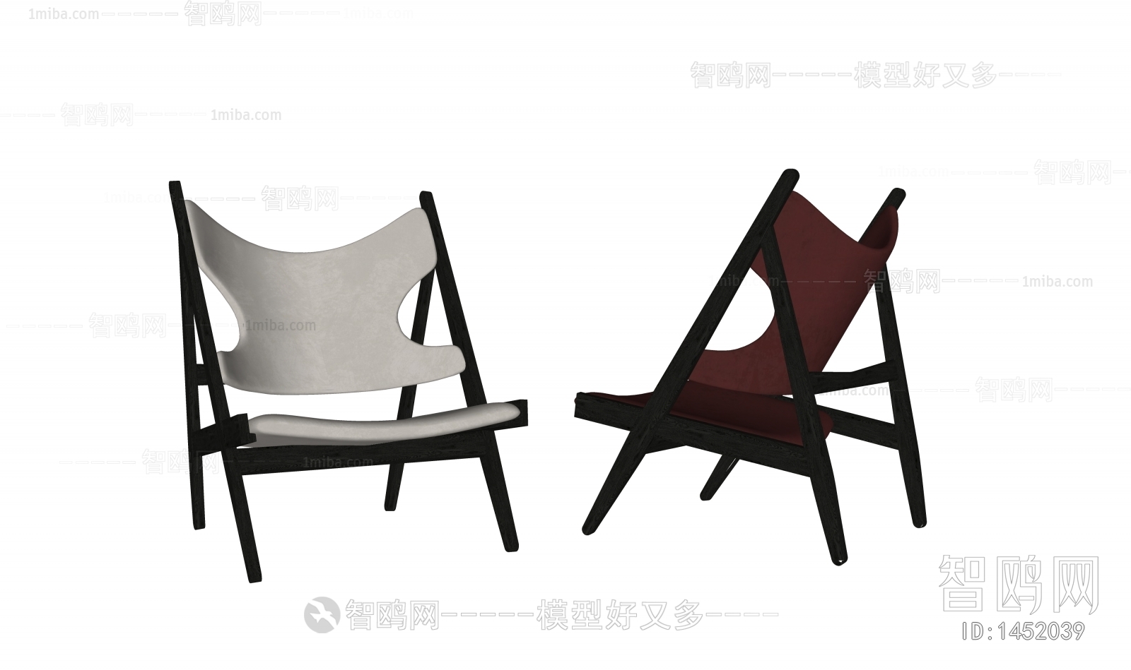 Modern Wabi-sabi Style Lounge Chair