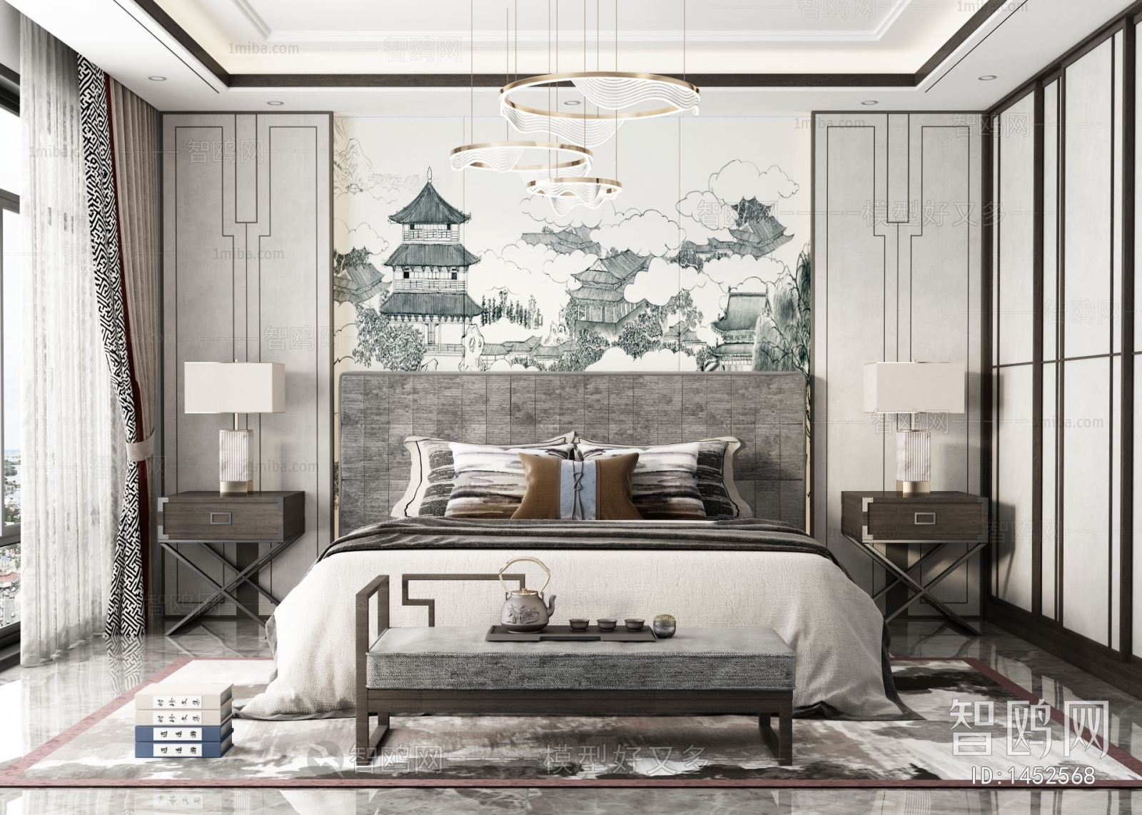 New Chinese Style Bedroom