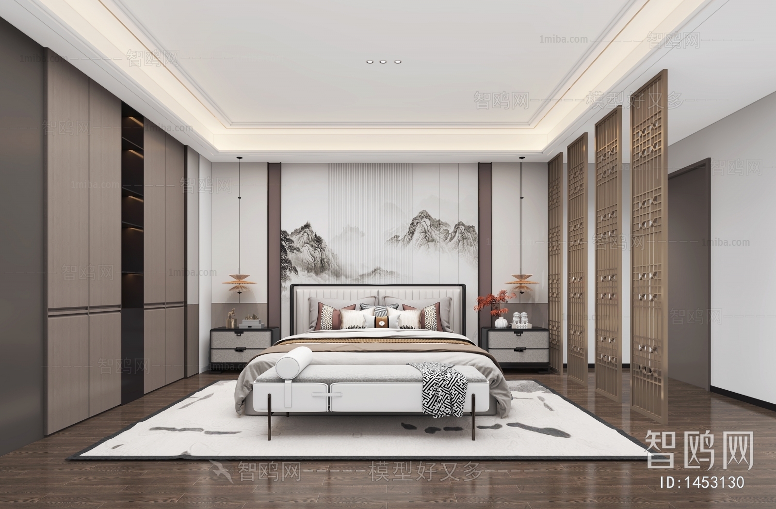 New Chinese Style Bedroom