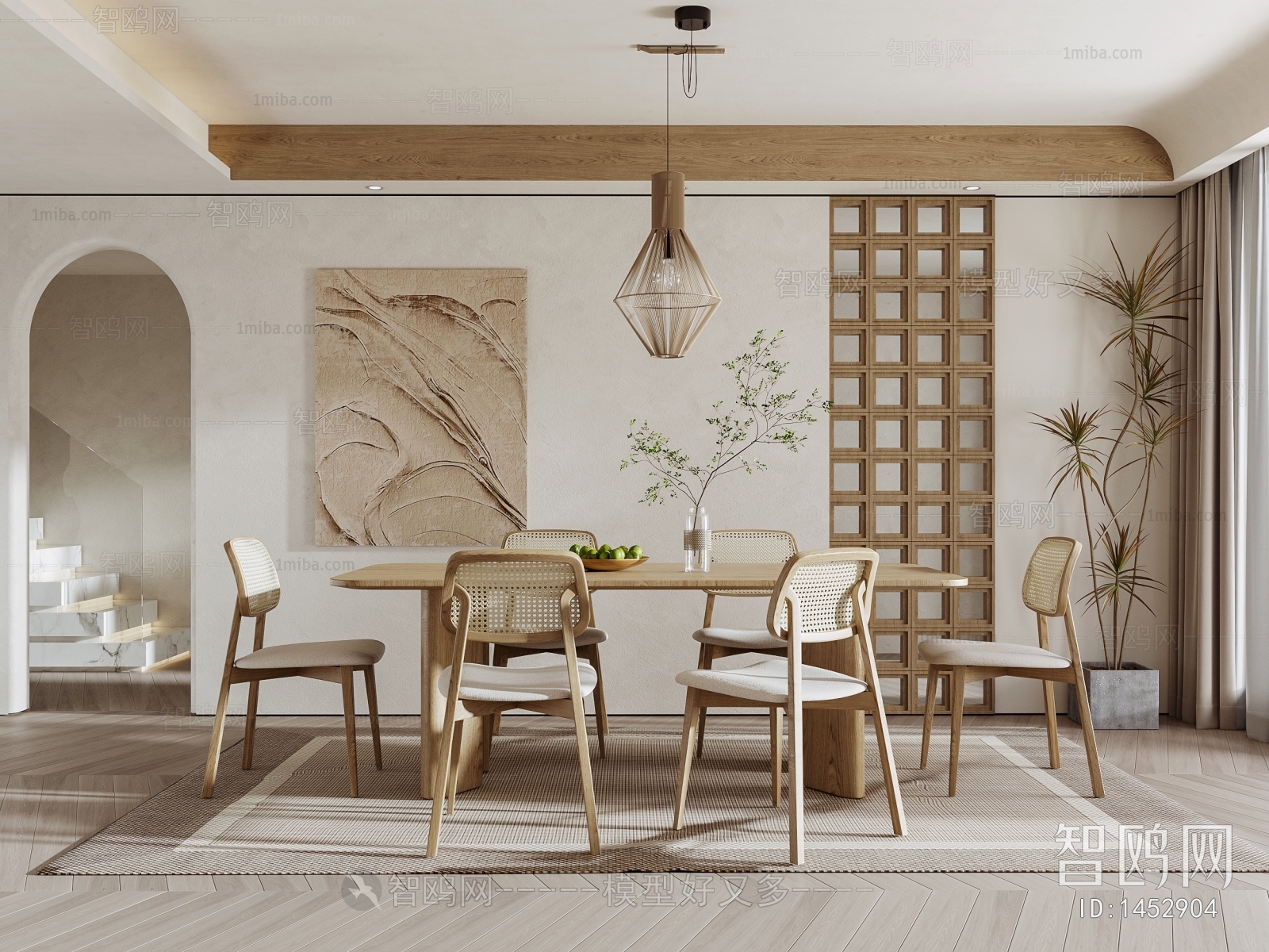 Wabi-sabi Style Dining Room