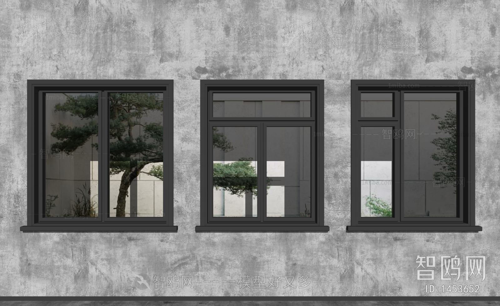 现代窗户组合