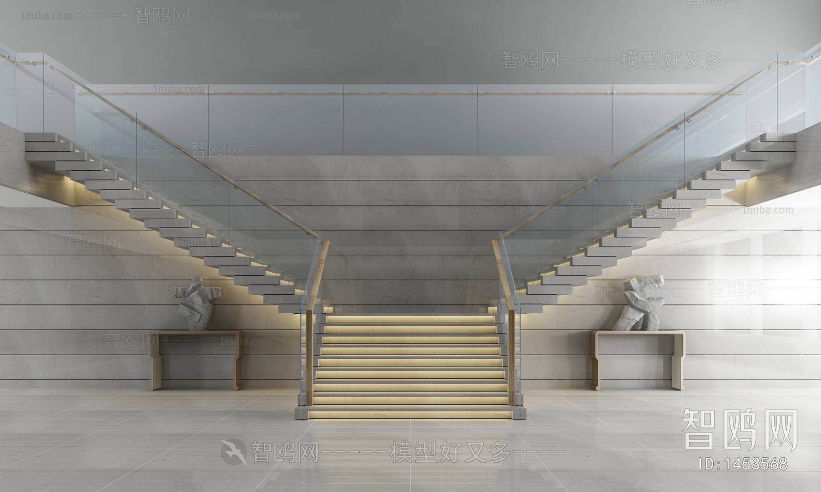 Modern Stair Balustrade/elevator